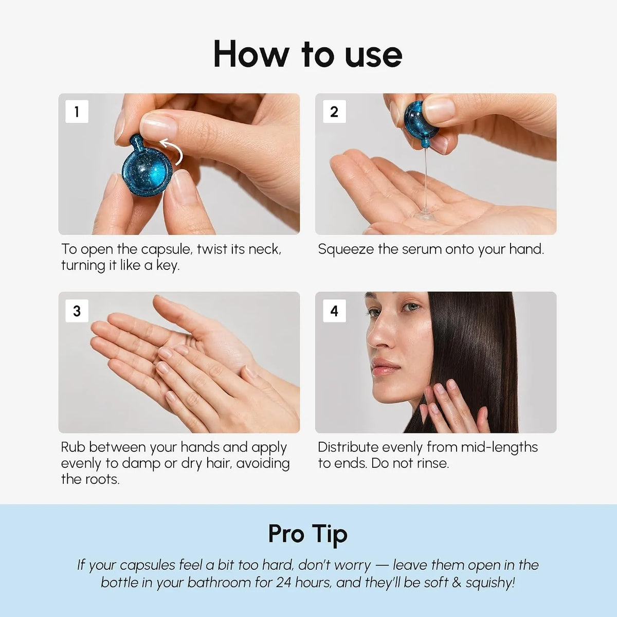 Maree - Keratin Oil Capsules for Frizz Control