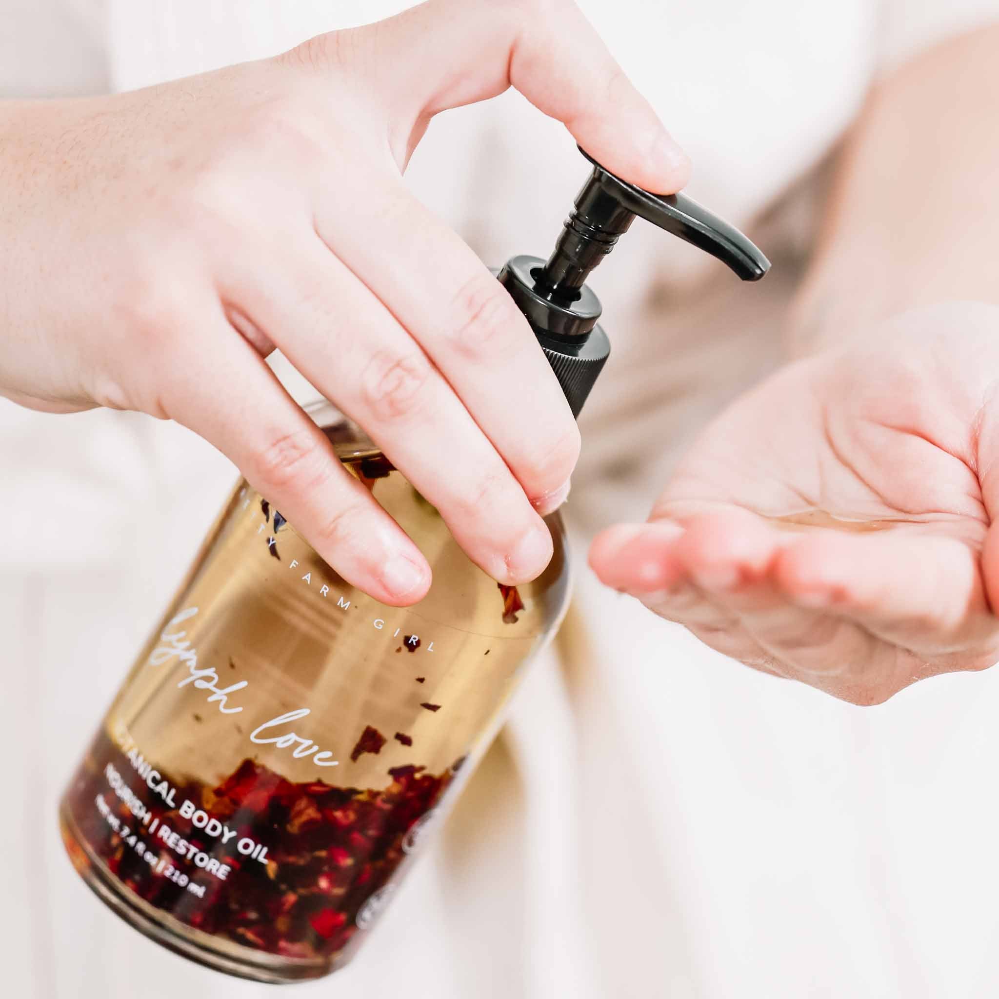 Pretty Farm Girl - Lymph Love Natural Body Oil - Best for Lymphatic Massages