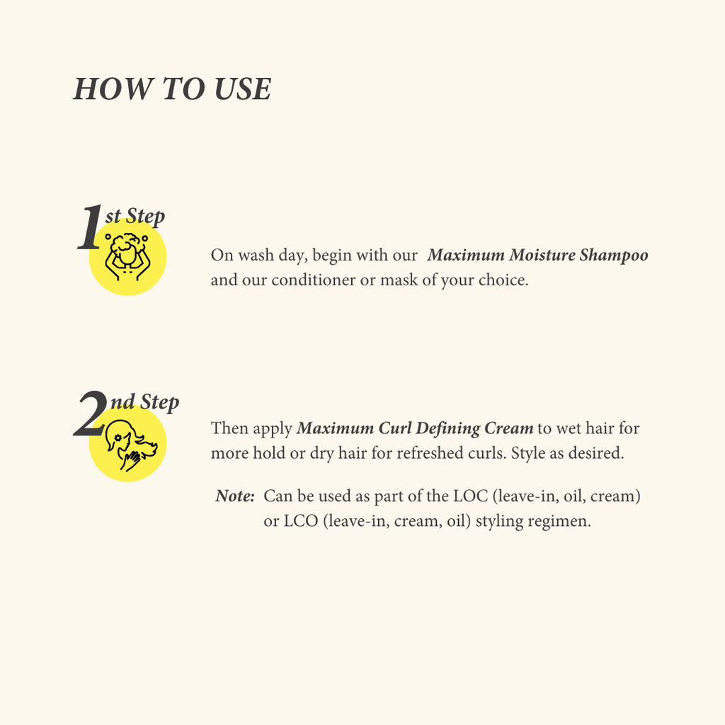 Shearadiance Maximum Curl Defining Cream for Curly, Coily & Kinky Hair – Frizz Control & Moisture