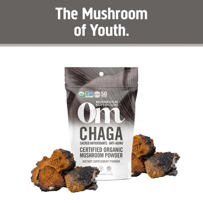 OM Mushroom Chaga Organic Mushroom Powder