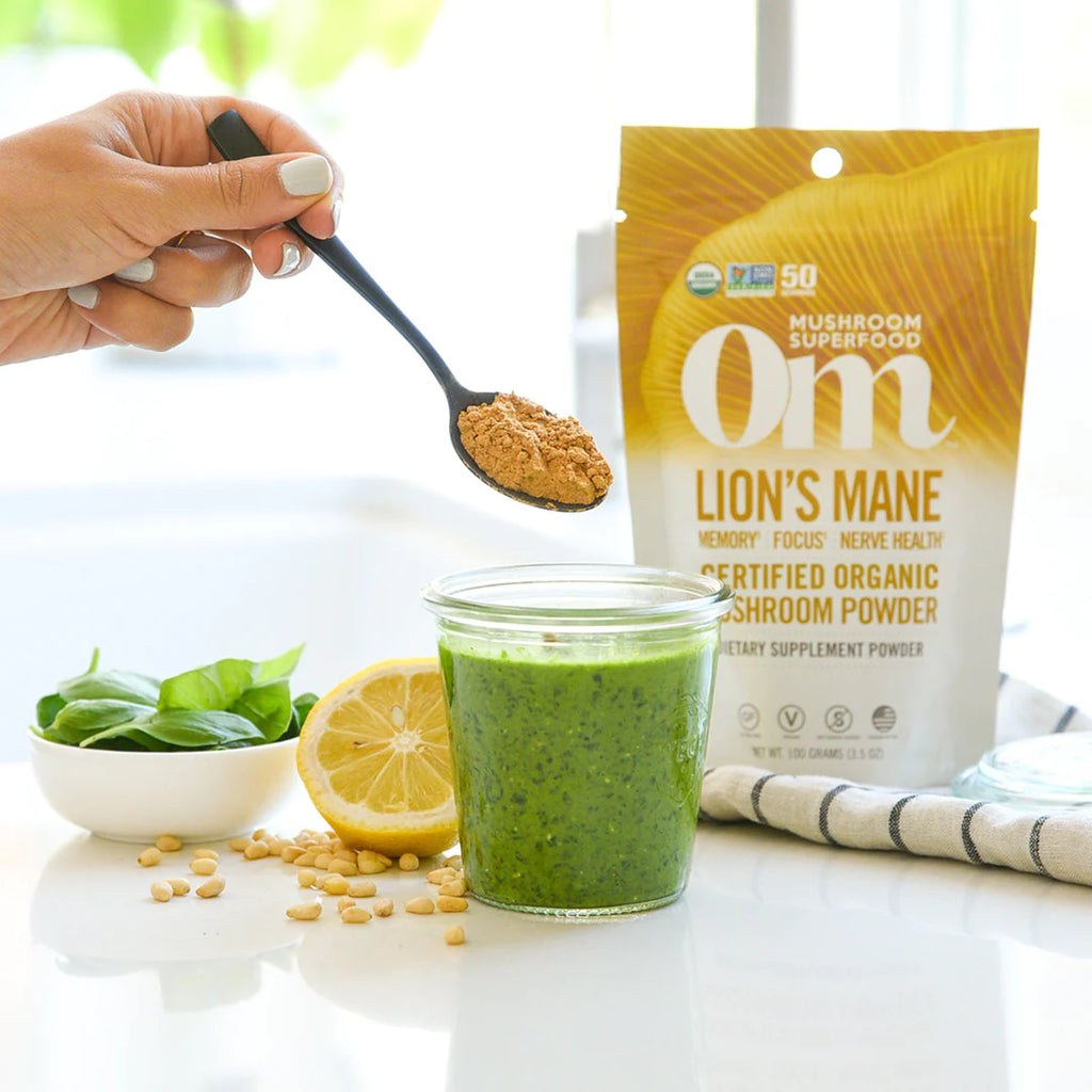 OM Mushroom Lion’s Mane Organic Mushroom Powder