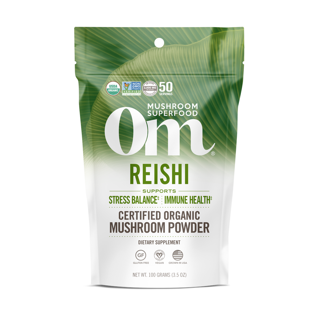 OM Mushroom Reishi Organic Mushroom Powder