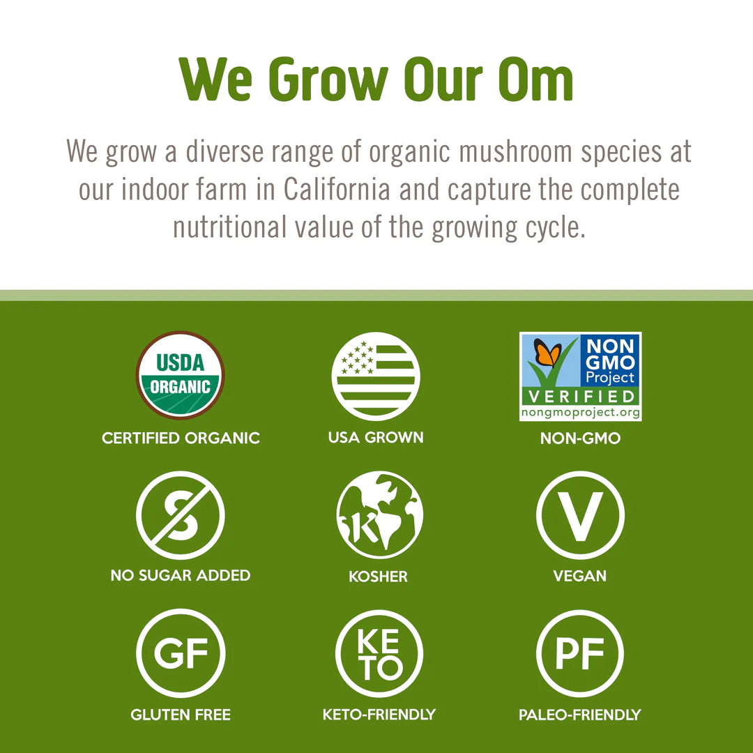 OM Mushroom Reishi Organic Mushroom Powder
