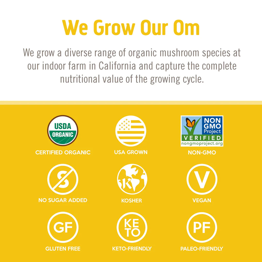 OM Mushroom Lion’s Mane Organic Mushroom Powder