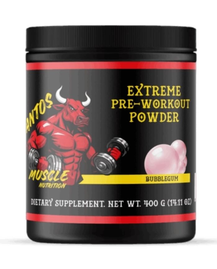 Santos Muscle Nutrition Pre-Workout - Bubblegum Flavor