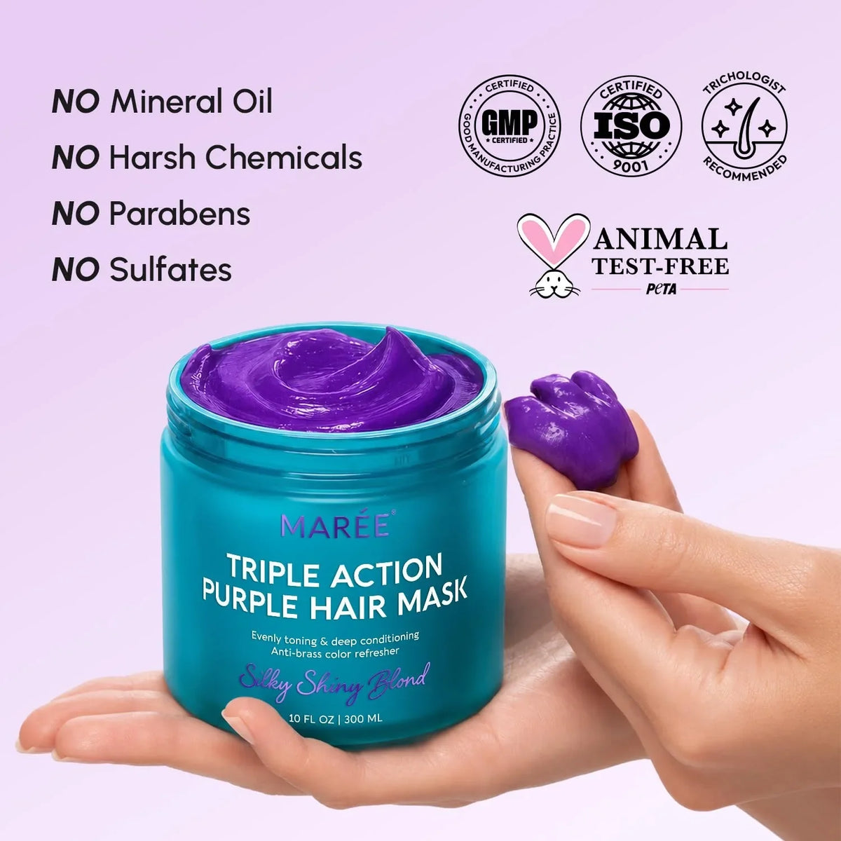 Maree - Purple Mask for Blonde Hair