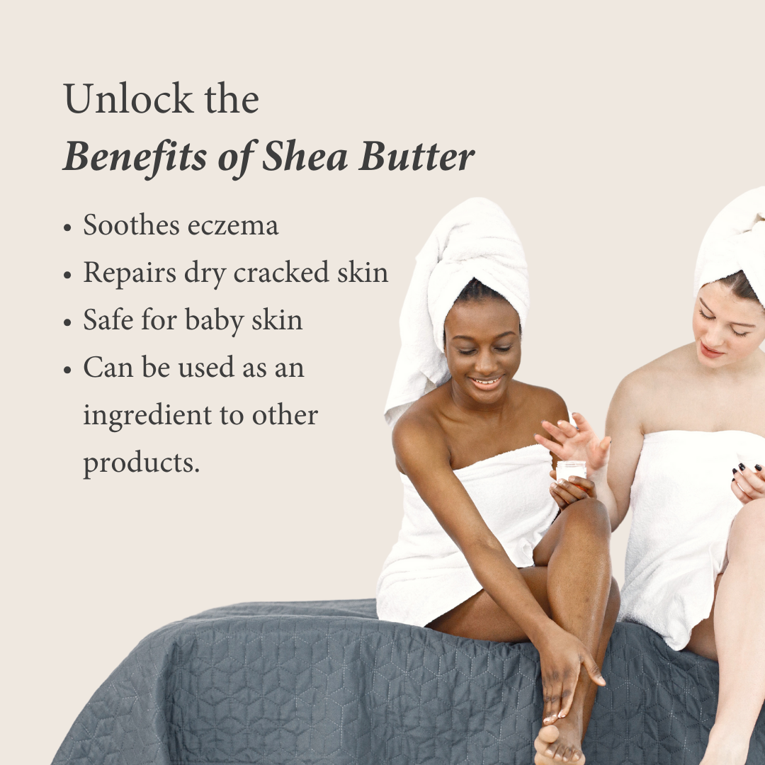 Shearadiance Raw Unrefined Shea Butter for Dry Skin & Hair
