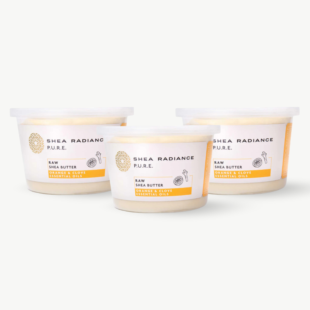 Shearadiance Raw Unrefined Shea Butter for Dry Skin & Hair
