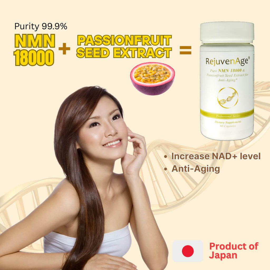 RejuvenAge® Pure NMN 18000 & Passionfruit Seed Extract for Anti-Aging*