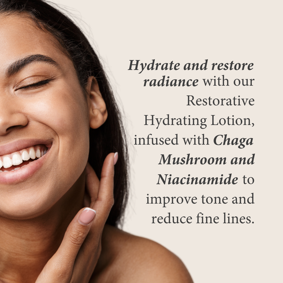 Shearadiance Restorative Hydrating Lotion with Chaga Mushrooms and Niacinamide