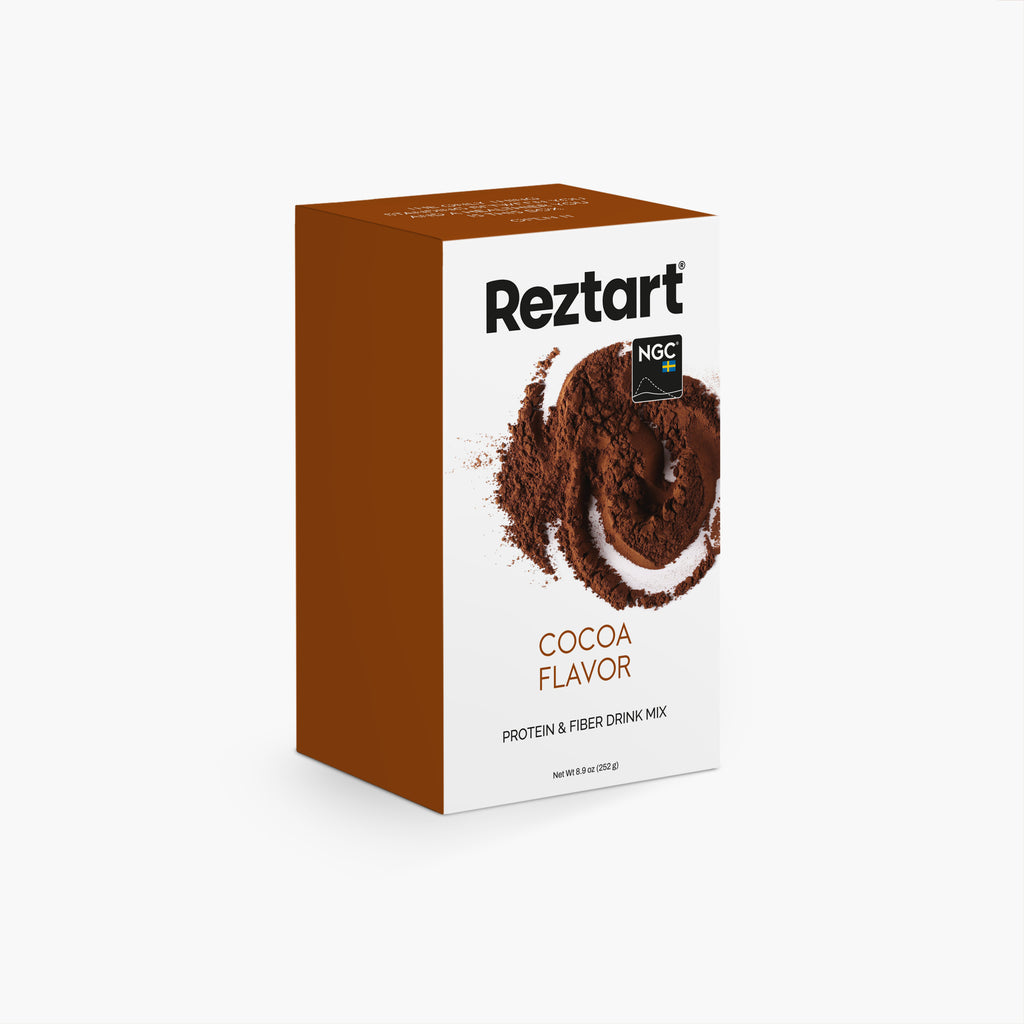 Reztart - Protein and fiber-rich powder shake with NGC®, with chocolate flavor