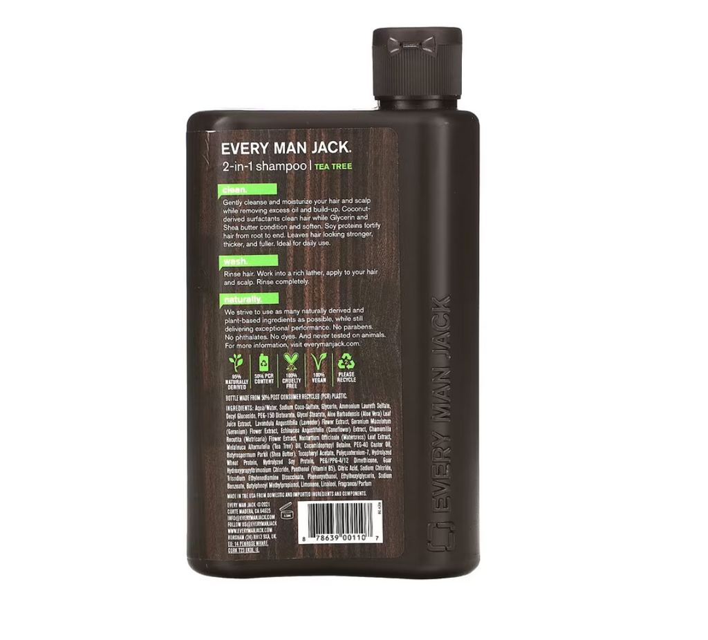 Every Man Jack 2-in-1 Thickening Shampoo Tea Tree