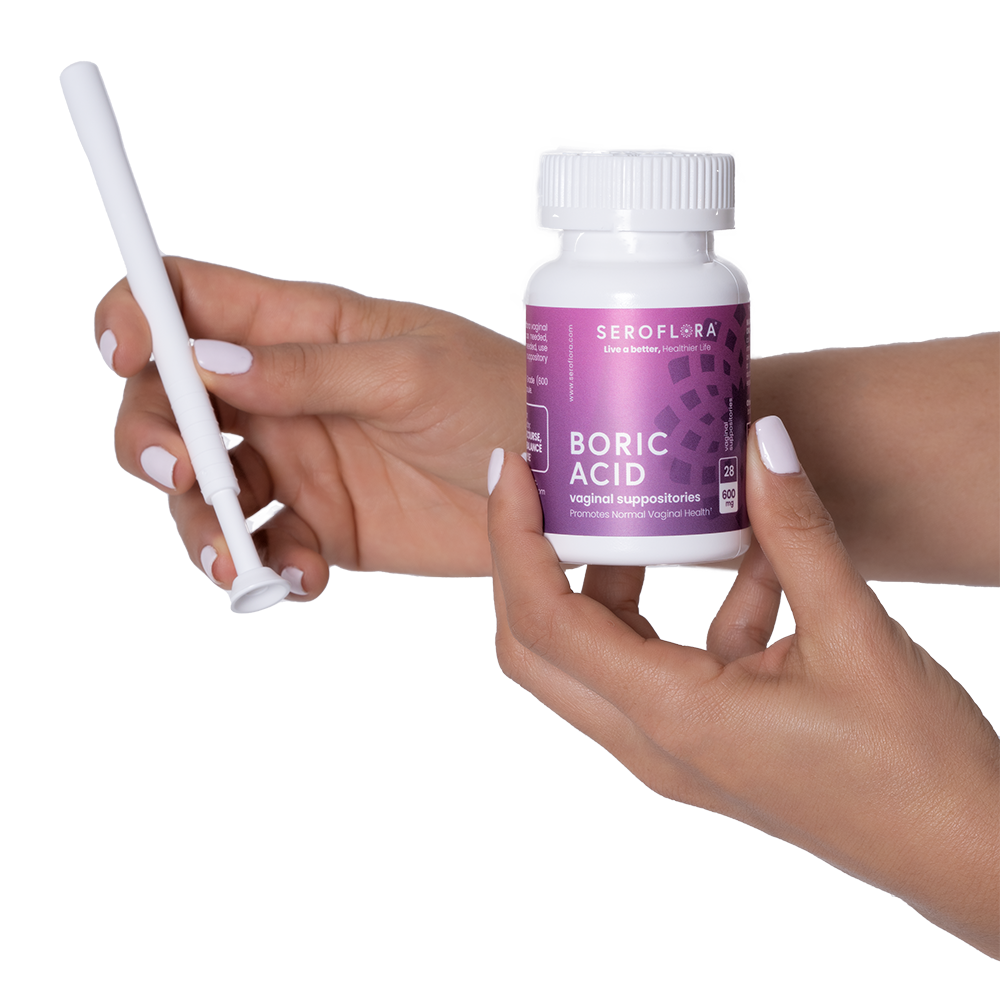 Seroflora Boric Acid Vaginal Suppositories with Applicators (30/7ct)