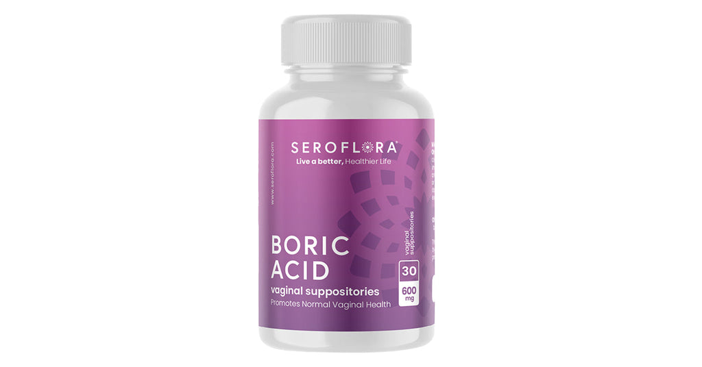 Seroflora Boric Acid Vaginal Suppositories with Applicators (30/7ct)