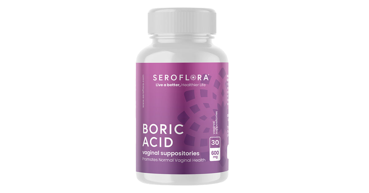 Seroflora Boric Acid Vaginal Suppositories with Applicators (30/7ct)