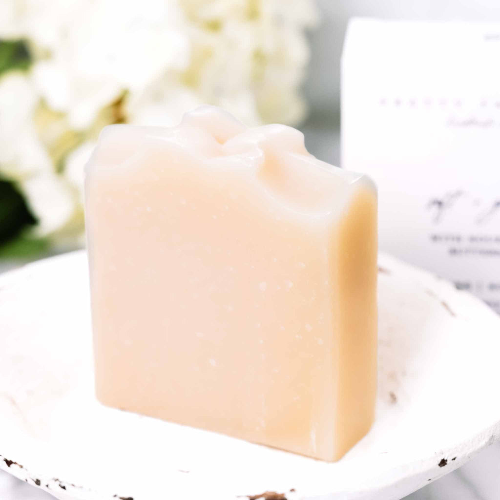 Pretty Farm Girl - Soft + Gentle Buttermilk Soap Made for Sensitive Skin Fragrance Free Handmade Tallow and Goat Milk Soap Bar