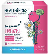 Load image into Gallery viewer, Healthipops Vitamin &amp; Mineral Lollipops – Travel (6-Pack) - Raspberry