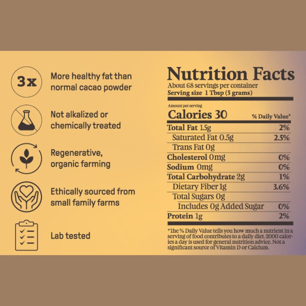 Ora Cacao Triple Fat Cacao Powder