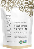 Truvani Plant Based Protein Powder | Vanilla | 20g Organic Pea Protein | 18 Servings | Vegan & Keto | Gluten & Dairy Free | Low Carb | No Added Sugar