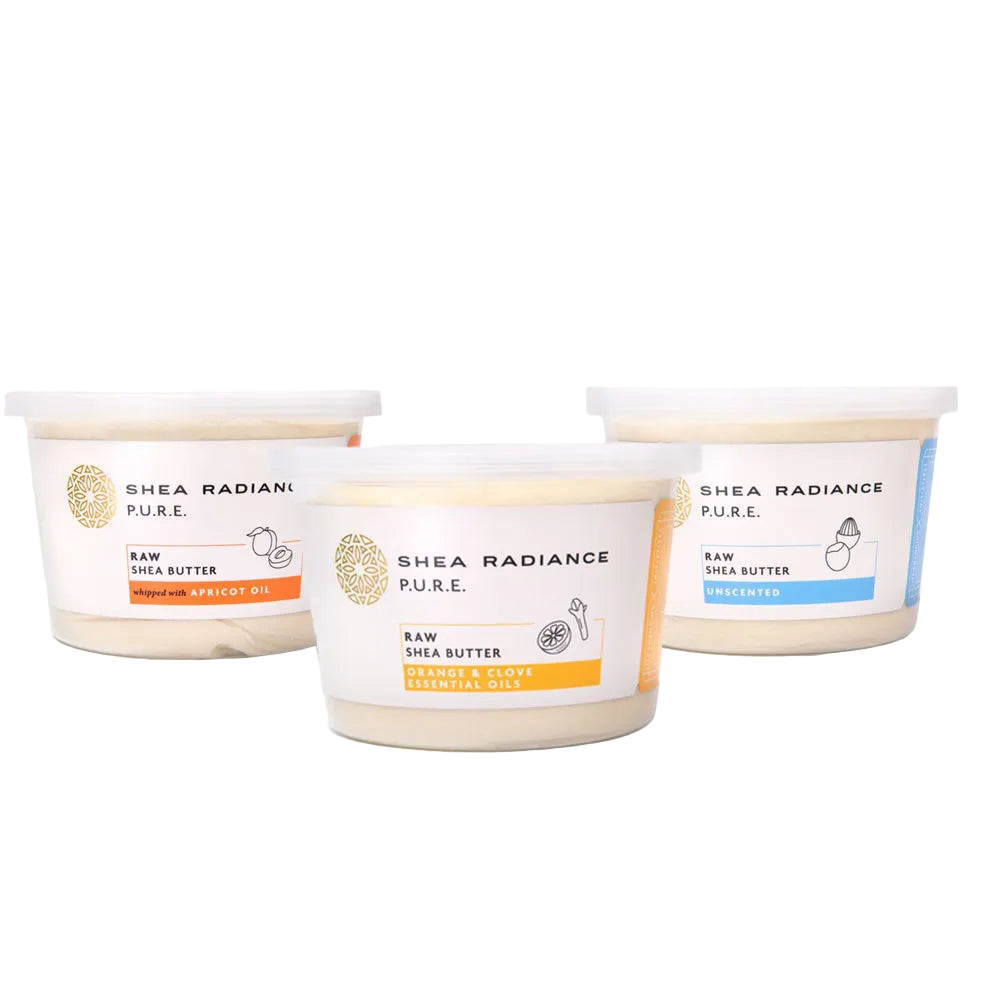 Shearadiance Raw Unrefined Shea Butter for Dry Skin & Hair