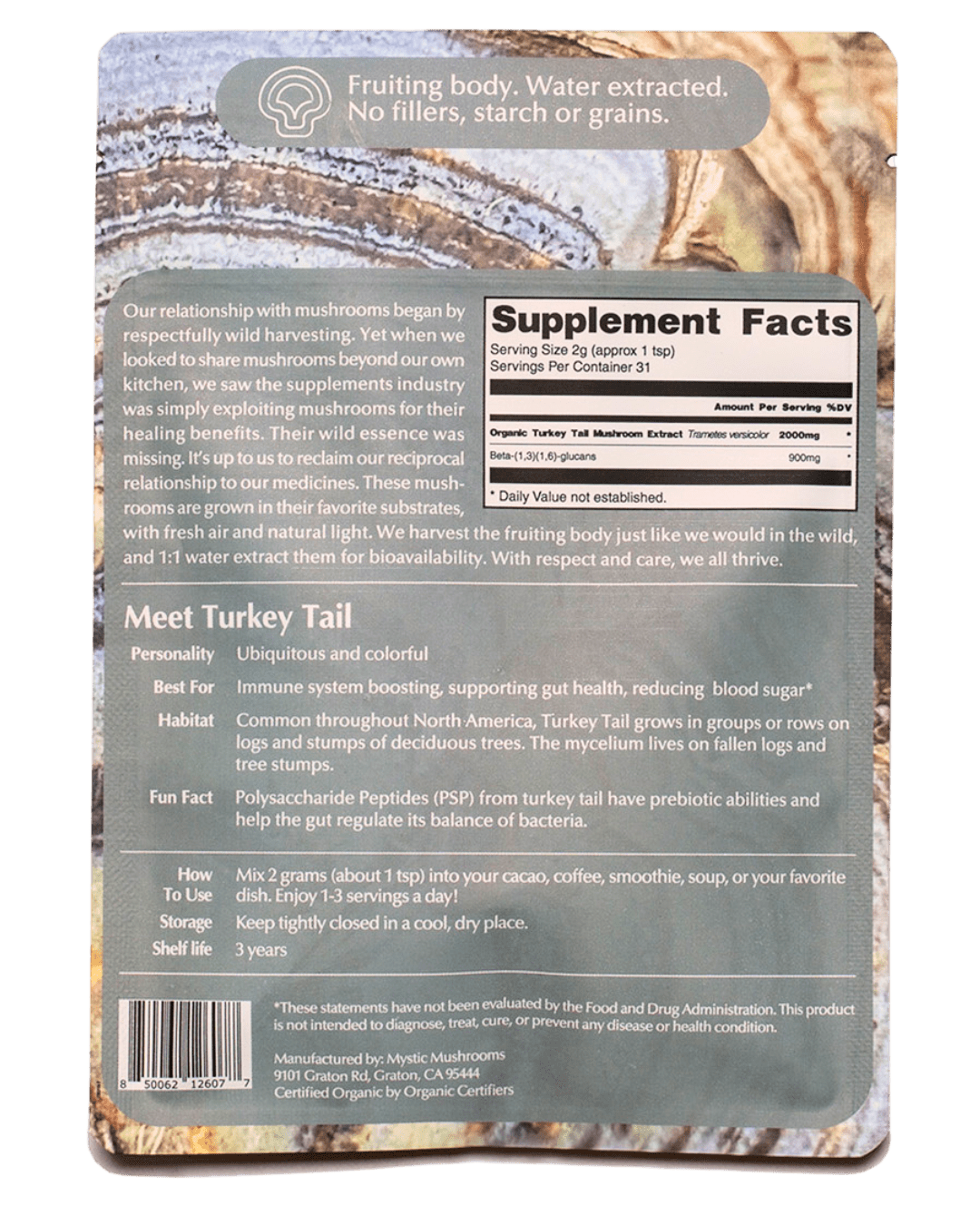 Ora Cacao Turkey Tail