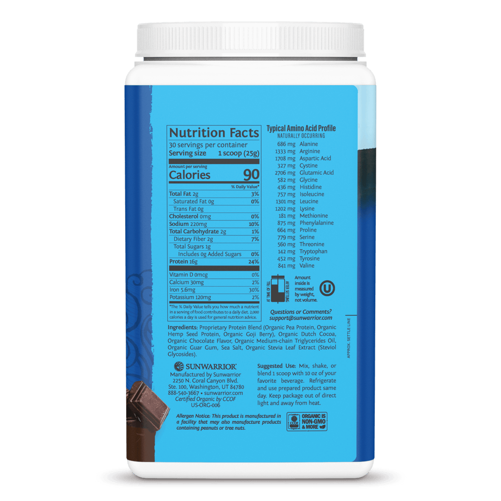 Sunwarrior - Warrior Blend Organic Protein - Chocolate