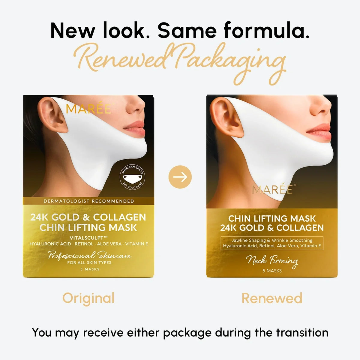 Maree - 24K Gold Chin & Jawline Lifting Mask
