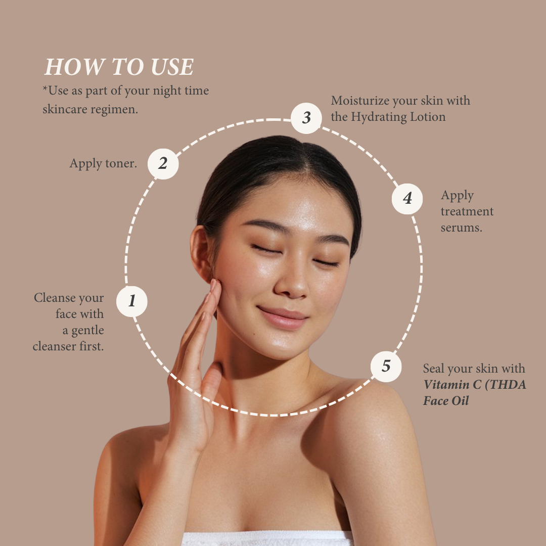 Shearadiance Vitamin C Face Oil (THDA) for Bright, Glowing Skin