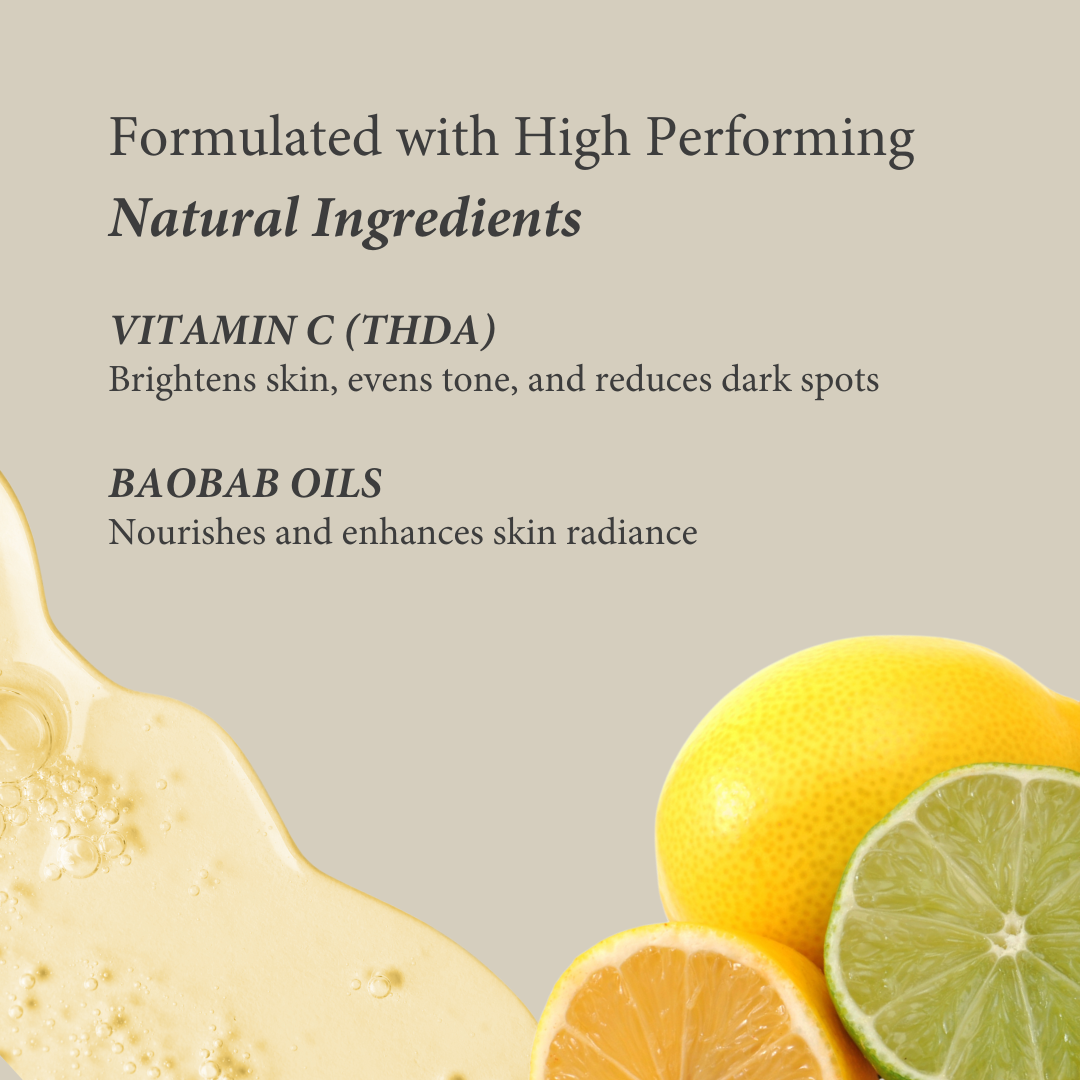 Shearadiance Vitamin C Face Oil (THDA) for Bright, Glowing Skin