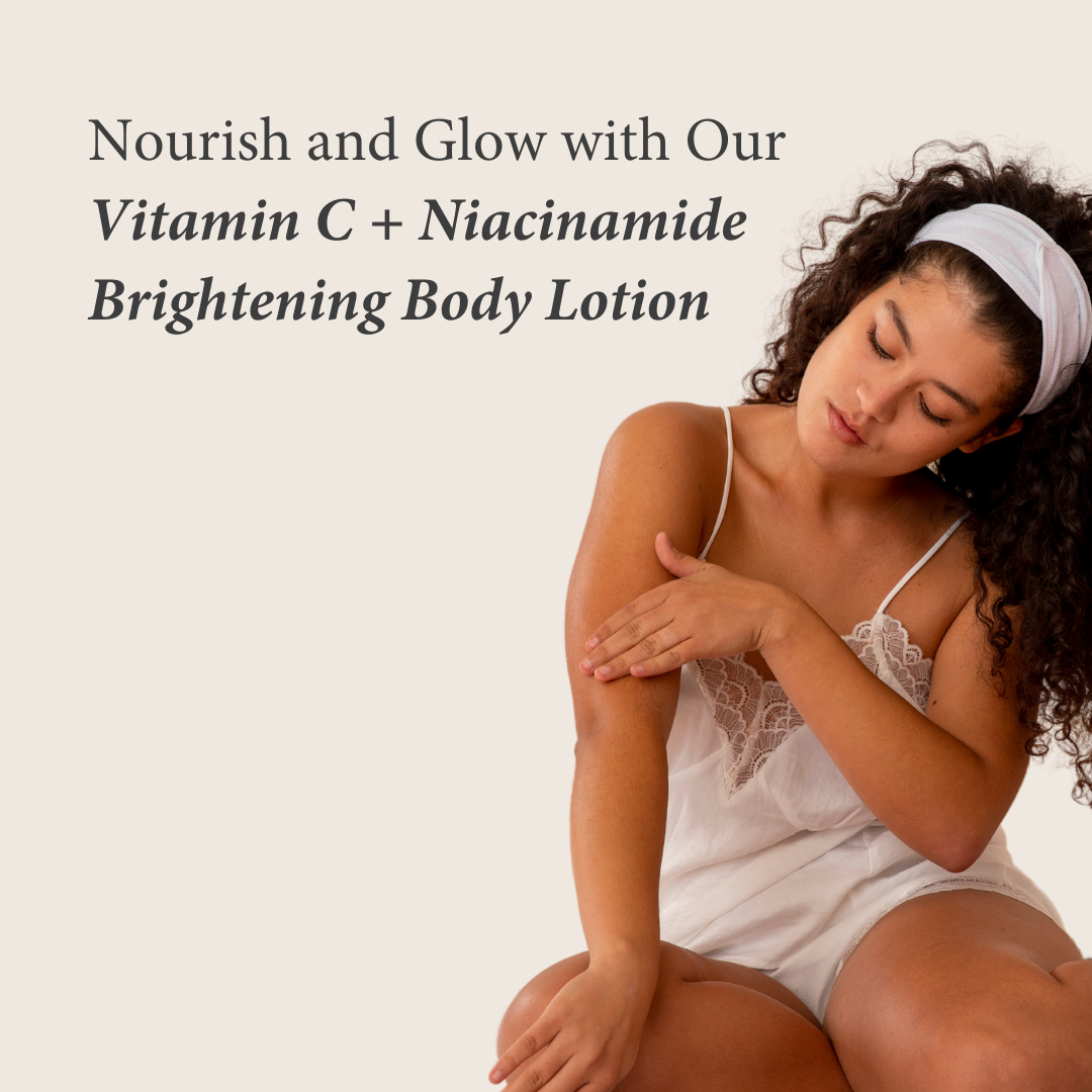 Shearadiance Brightening Body Lotion with Vitamin C & Niacinamide for Uneven, Dry Skin