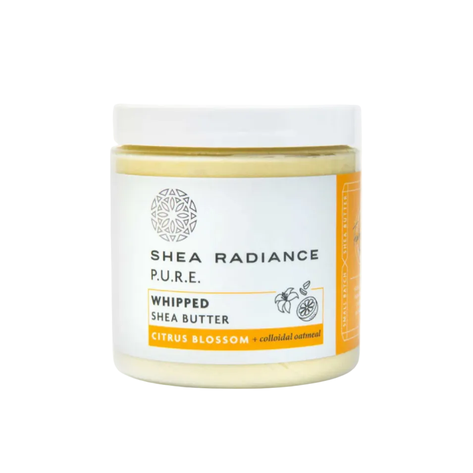Shearadiance Whipped Shea Body Butter with Colloidal Oatmeal for Dry and Sensitive Skin
