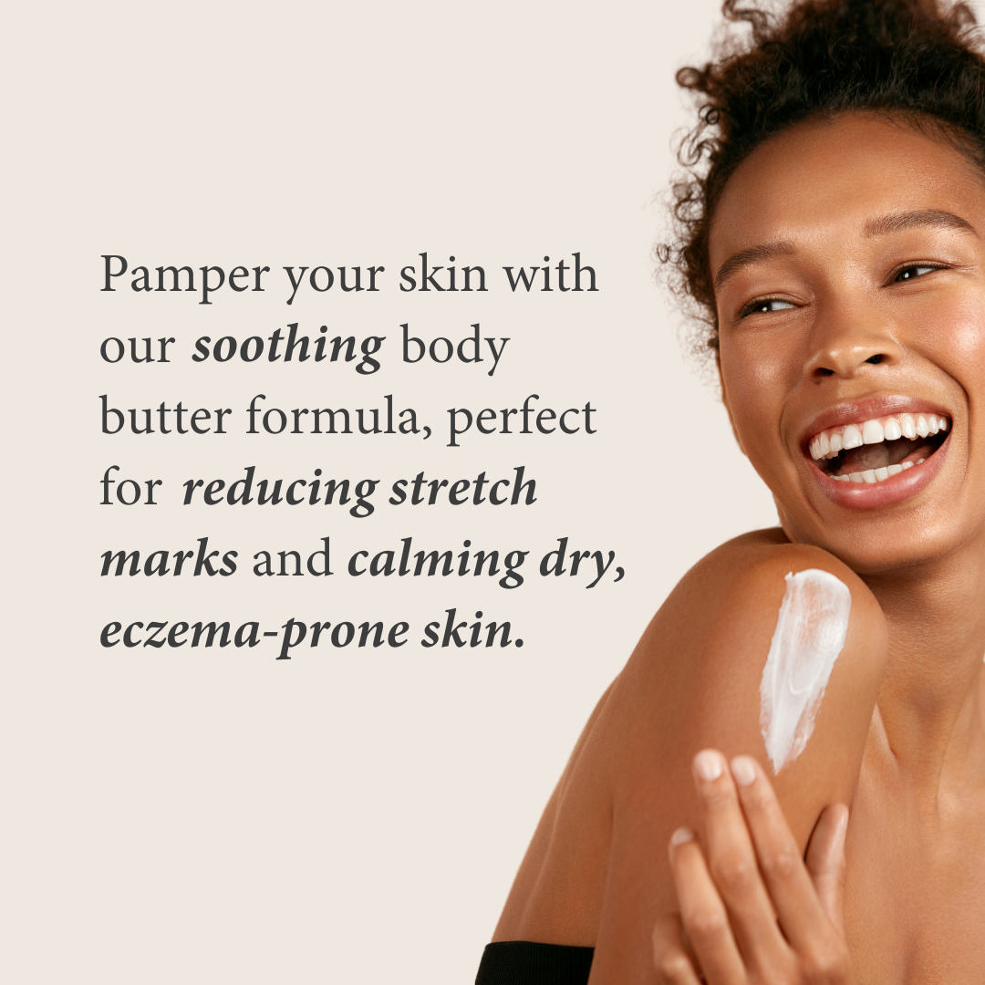 Shearadiance Whipped Shea Body Butter with Colloidal Oatmeal for Dry and Sensitive Skin