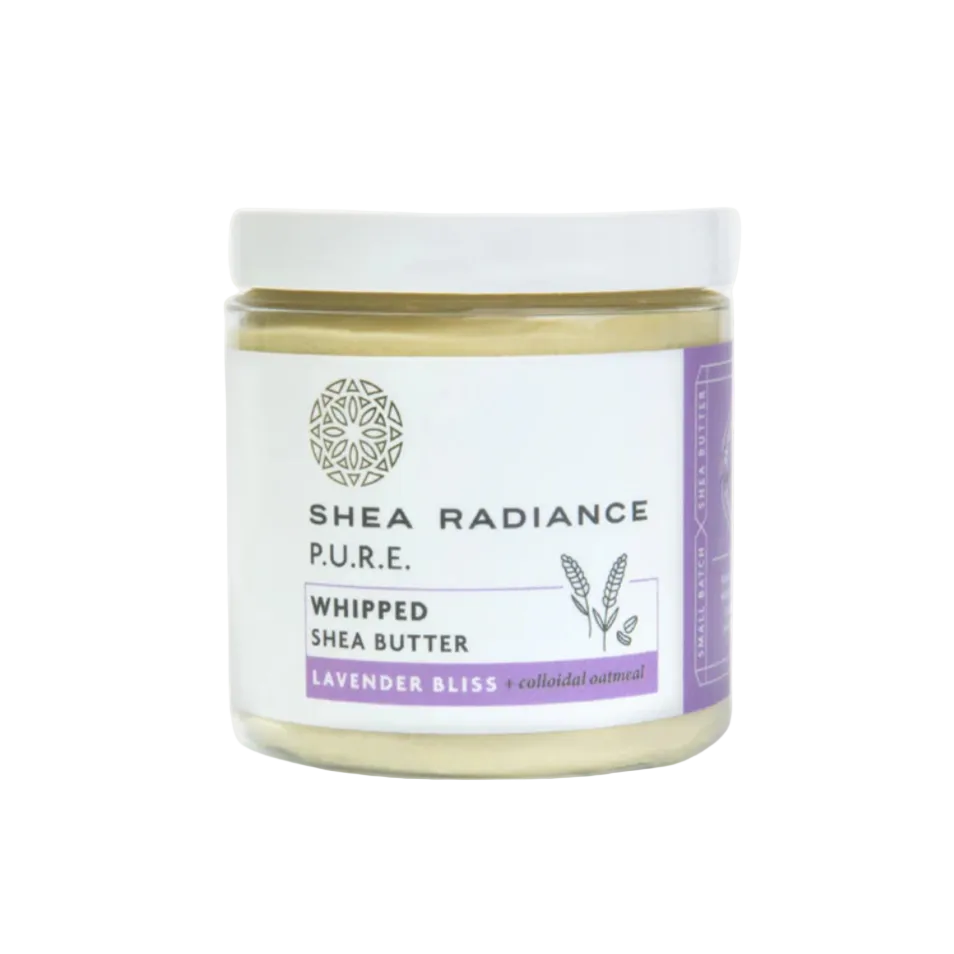 Shearadiance Whipped Shea Body Butter with Colloidal Oatmeal for Dry and Sensitive Skin