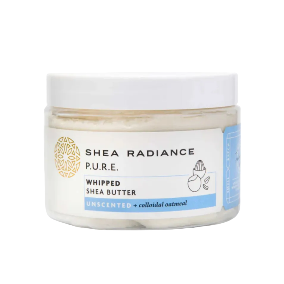 Shearadiance Whipped Shea Body Butter with Colloidal Oatmeal for Dry and Sensitive Skin