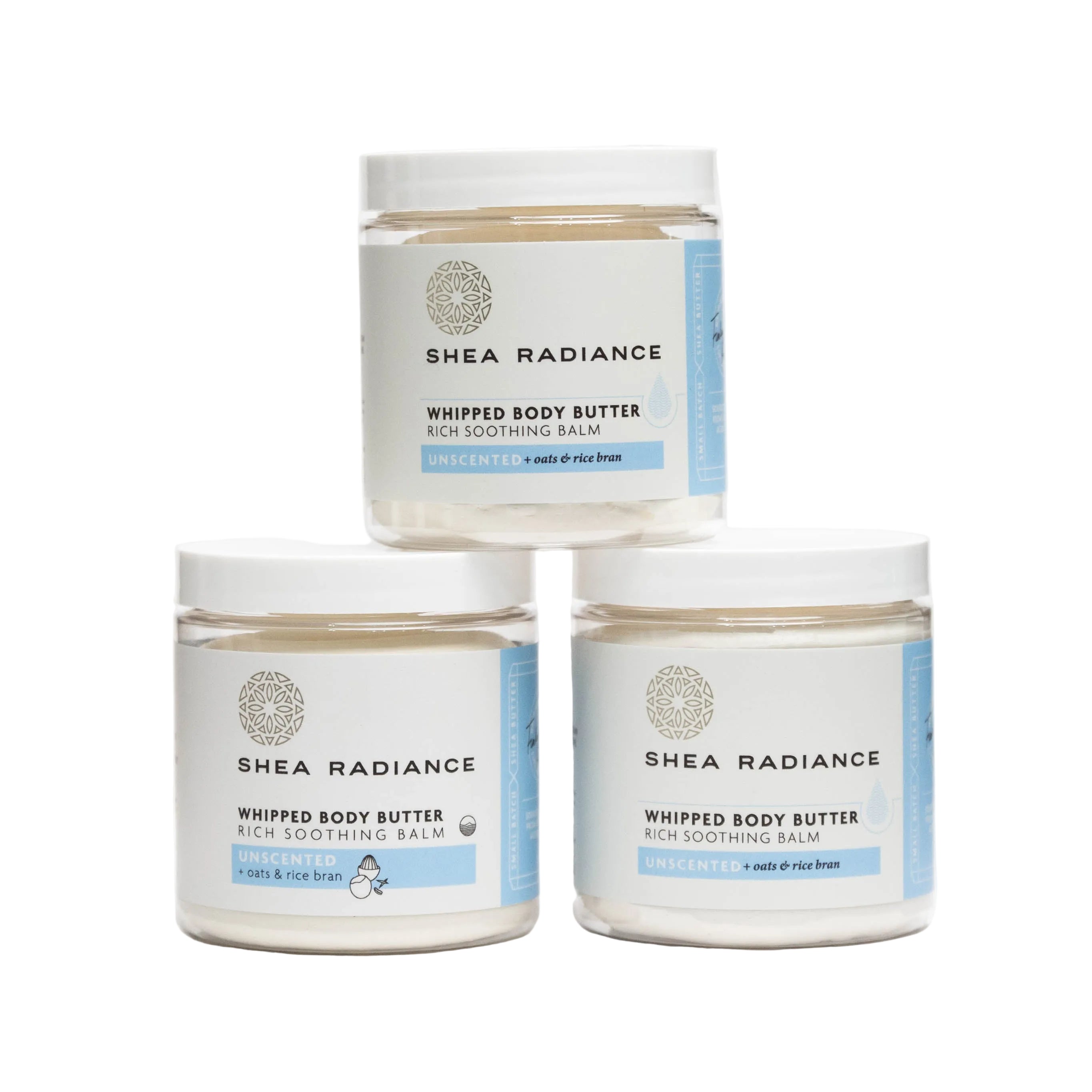 Shearadiance Whipped Shea Body Butter with Colloidal Oatmeal for Dry and Sensitive Skin