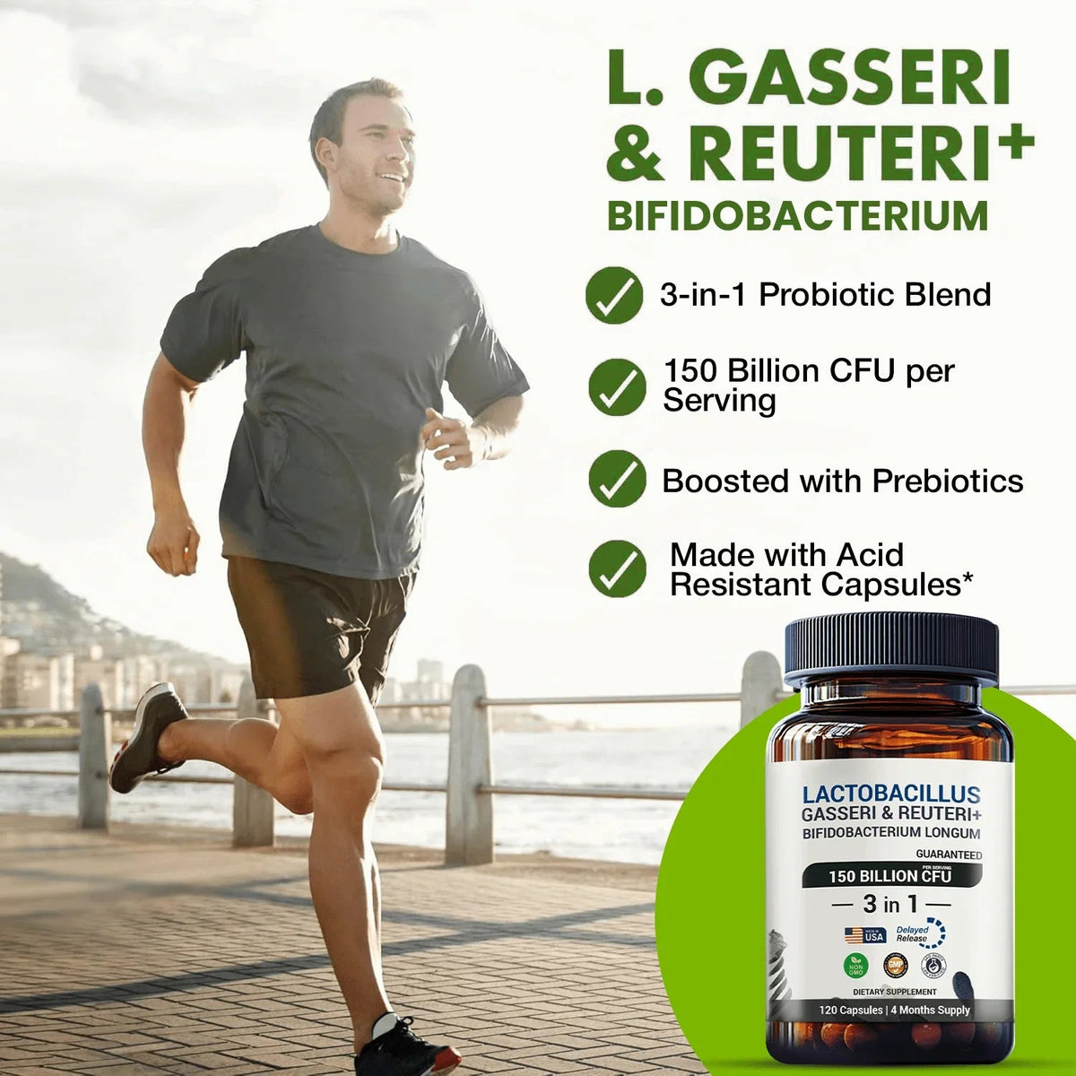 Panstellar - Lactobacillus Reuteri & Gasseri Probiotic | 120 Capsules