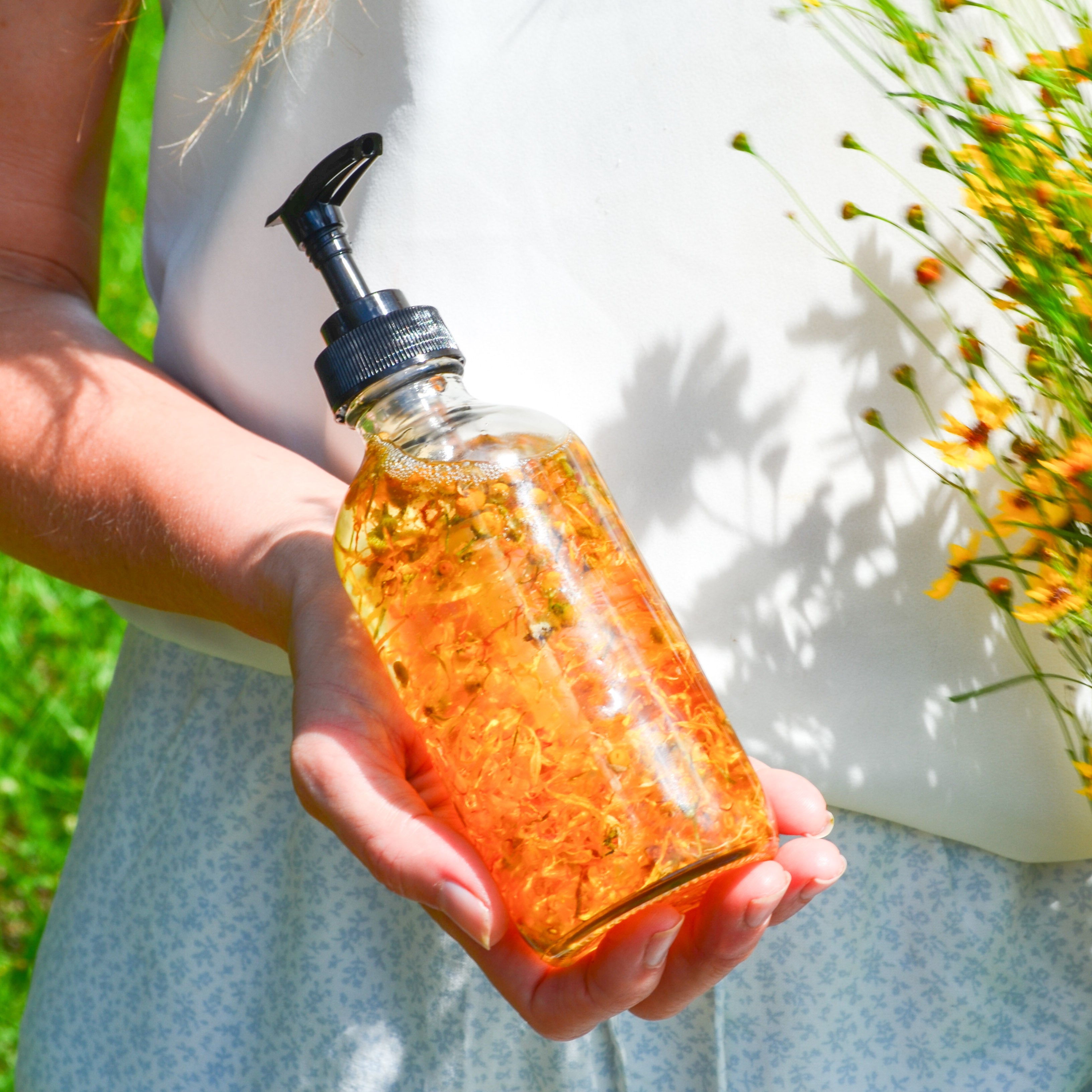 Pretty Farm Girl - Bare Flower Natural Fragrance Free Body Oil - Best for Sensitive Skin