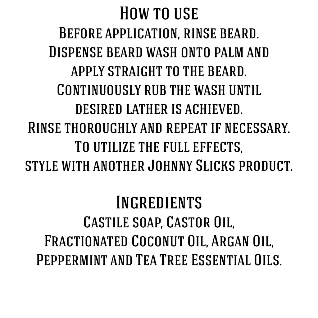 Johnny Slicks - Organic Hand Whipped Beard Wash