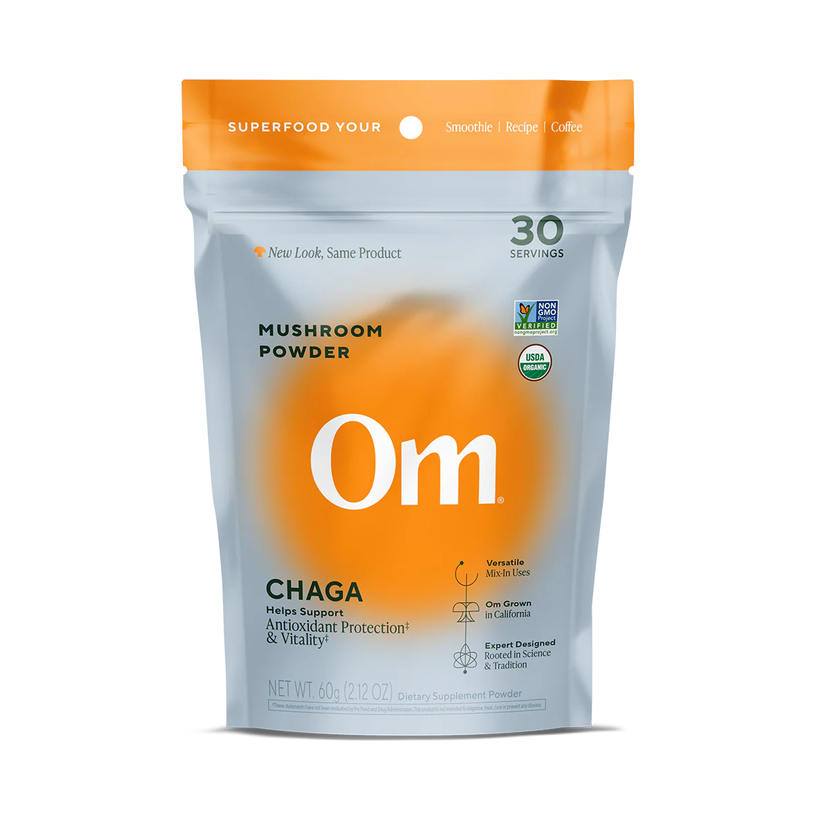 OM Mushroom Chaga Organic Mushroom Powder