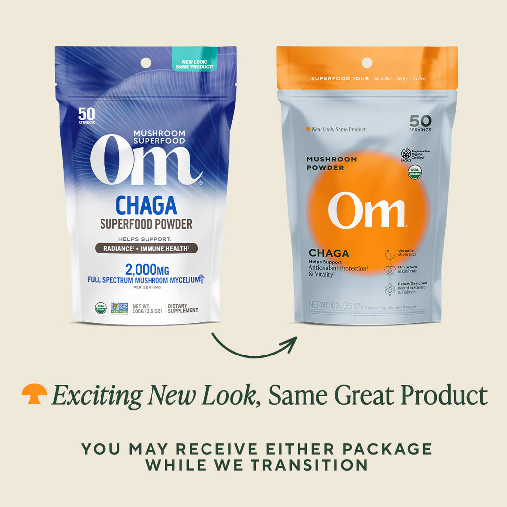 OM Mushroom Chaga Organic Mushroom Powder