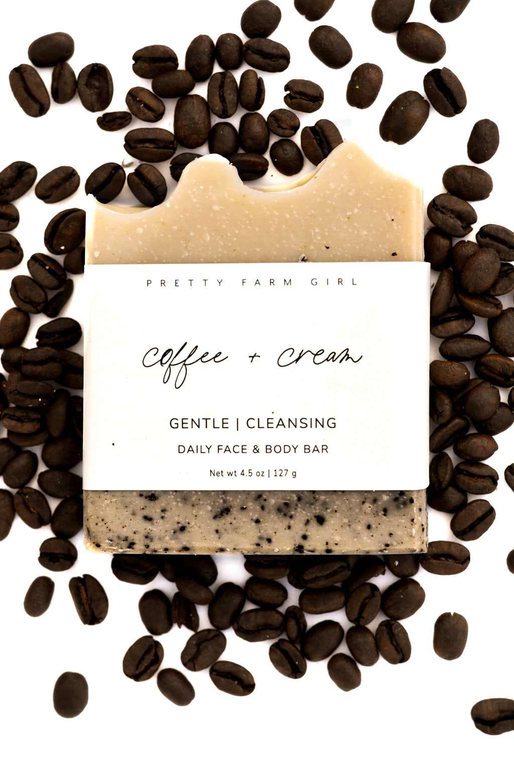 Pretty Farm Girl - Coffee + Cream Handmade Tallow and Goat Milk Soap Bar