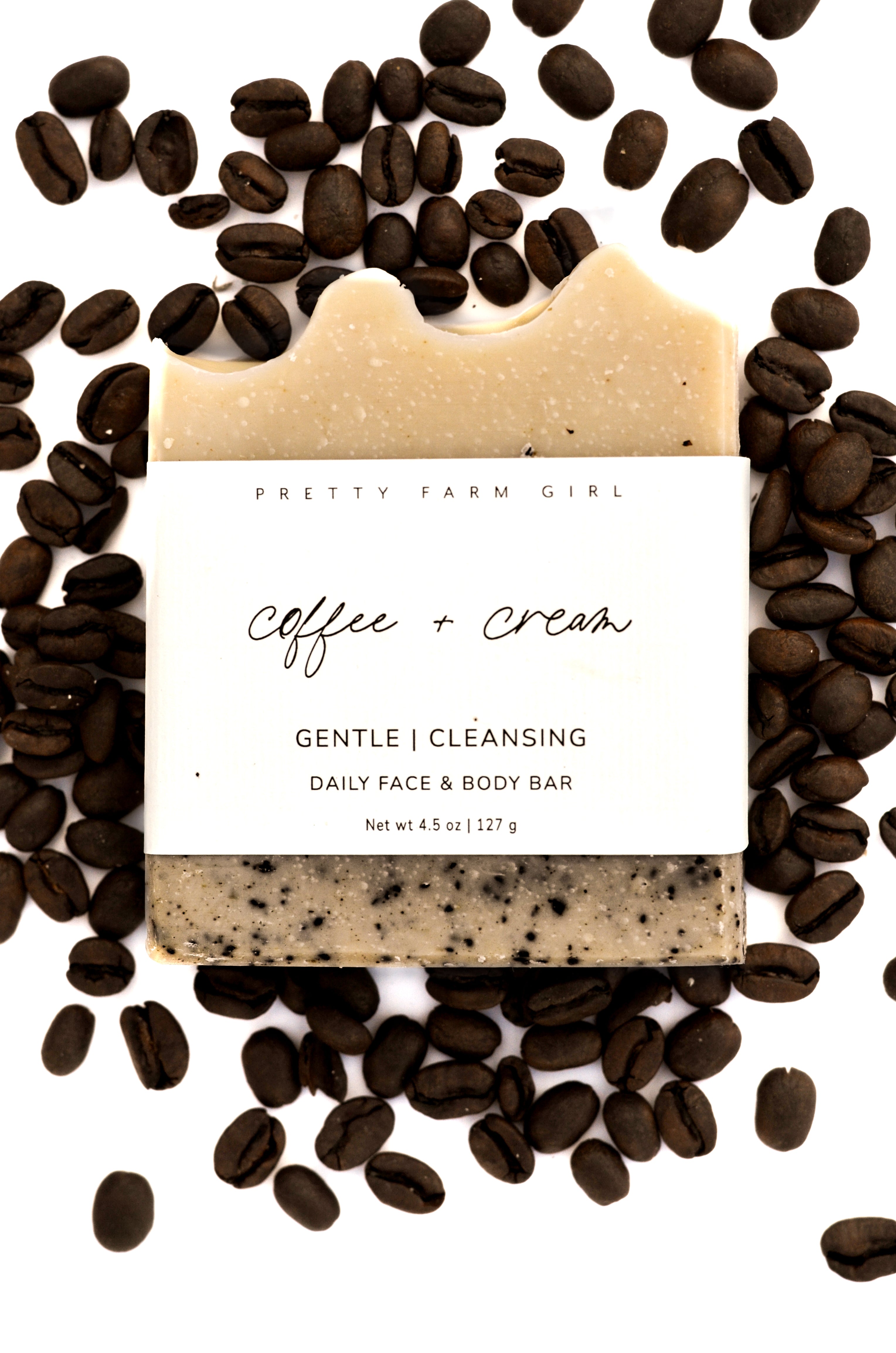 Pretty Farm Girl - Coffee + Cream Handmade Tallow and Goat Milk Soap Bar