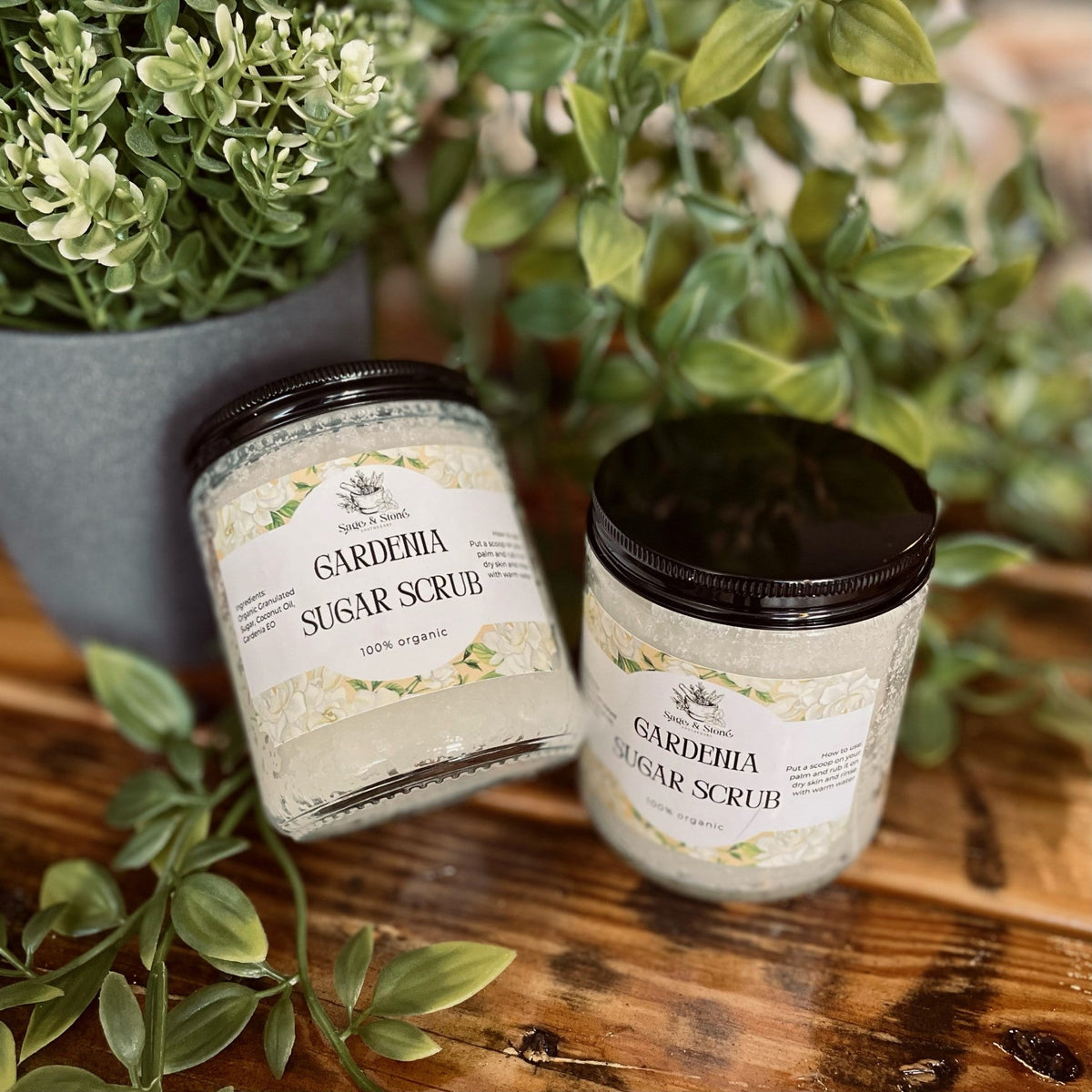 Sage & Stone Apothecary - Gardenia Sugar Scrub