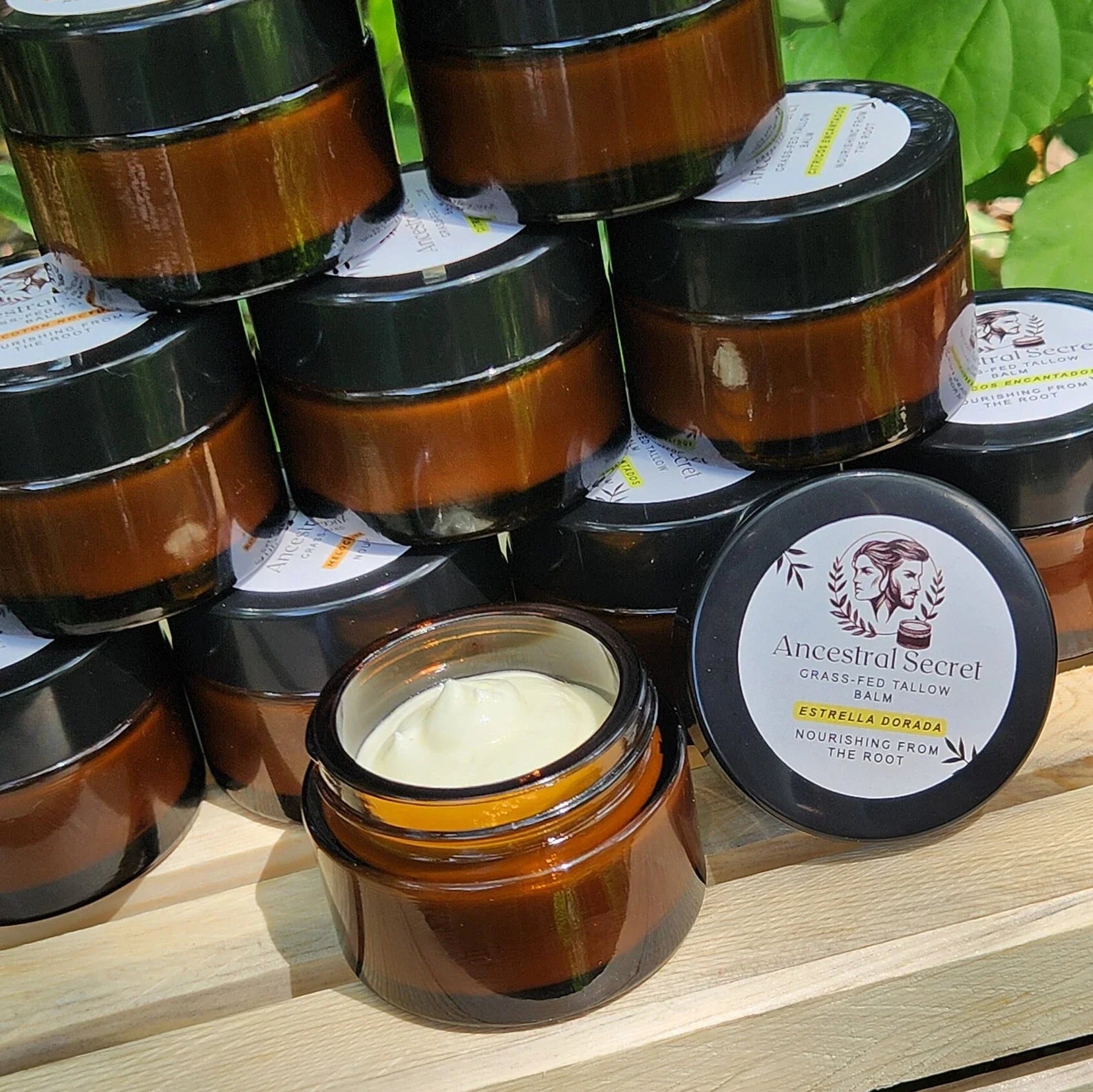 Ancestral Secret - Estrella Dorada Grass Fed Beef Tallow Balm 2 Oz / 0.55 Oz