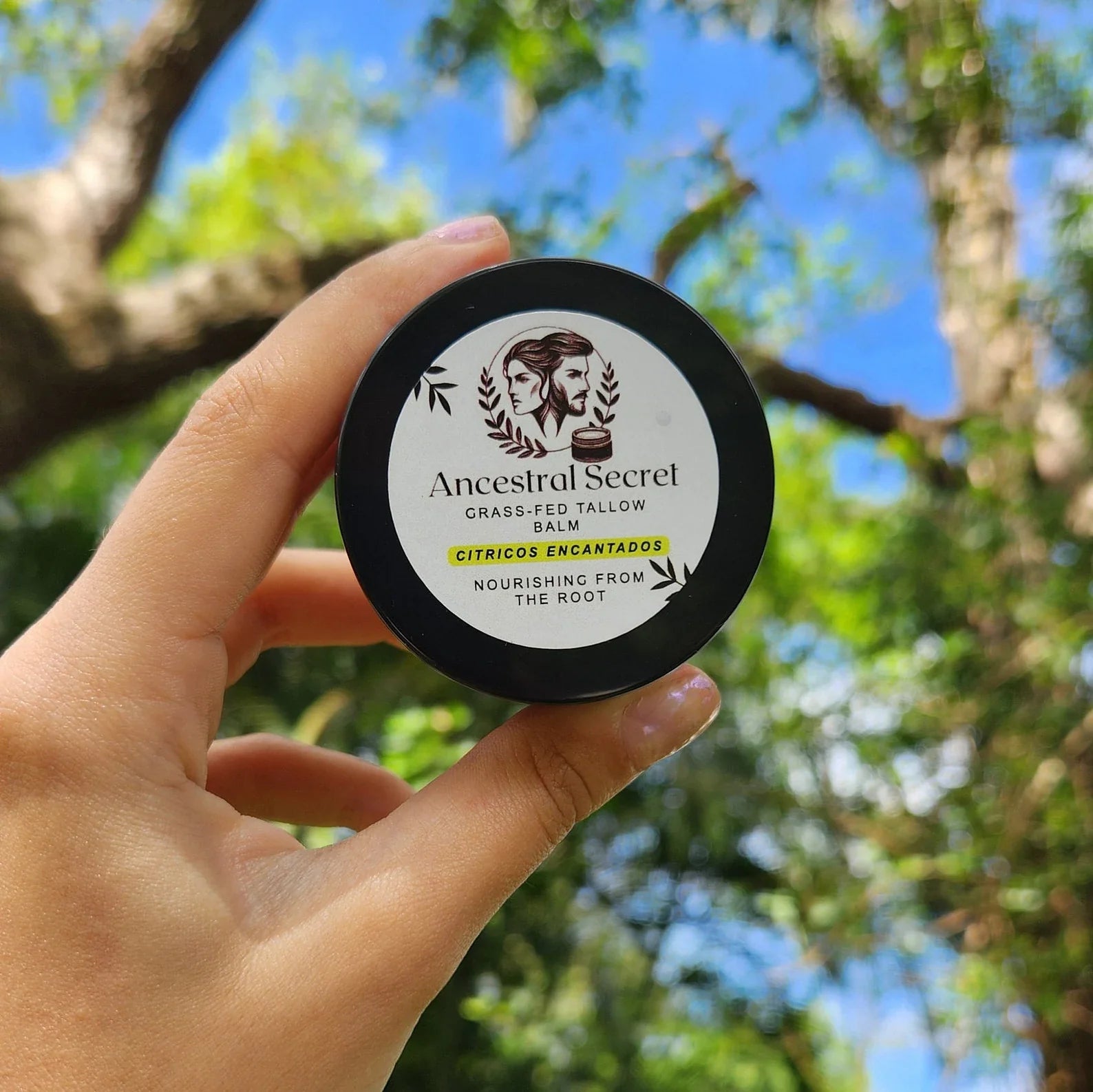 Ancestral Secret - Citricos Encantados Grass Fed Beef Tallow Balm. 0.55 Oz/2 Oz