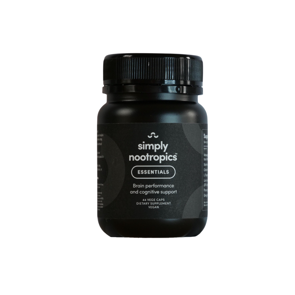 simply nootropics essentials - every day mental support (44 caps)