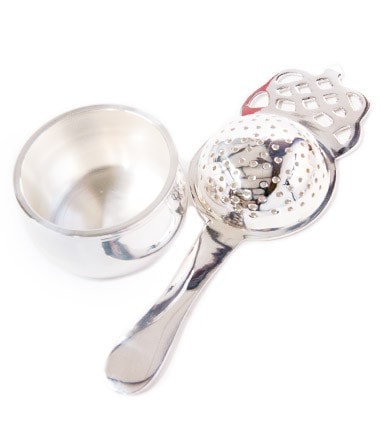 Harney & Sons Fine Teas - Tea Strainer – Silver Plated, Long Handle