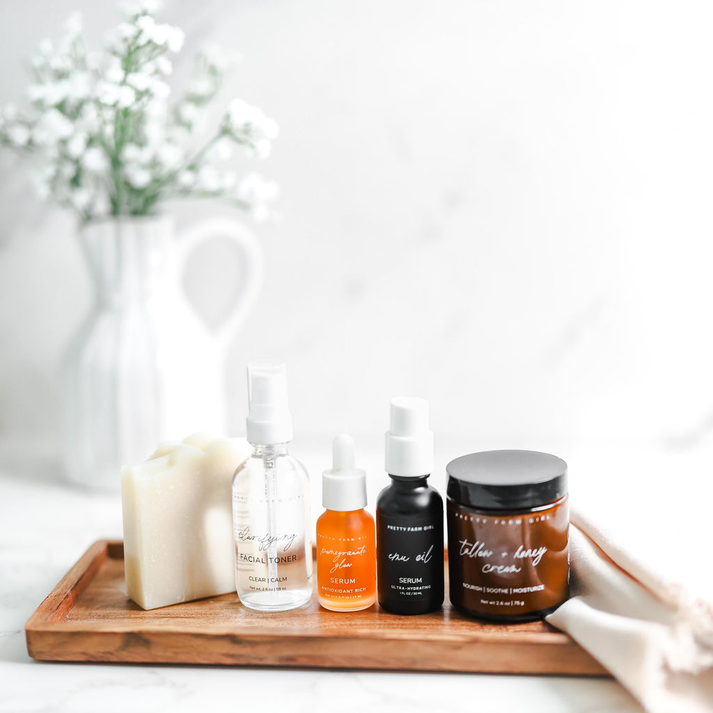 Pretty Farm Girl - Sensitive Skin Fragrance Free Skincare Routine Essentials Kit