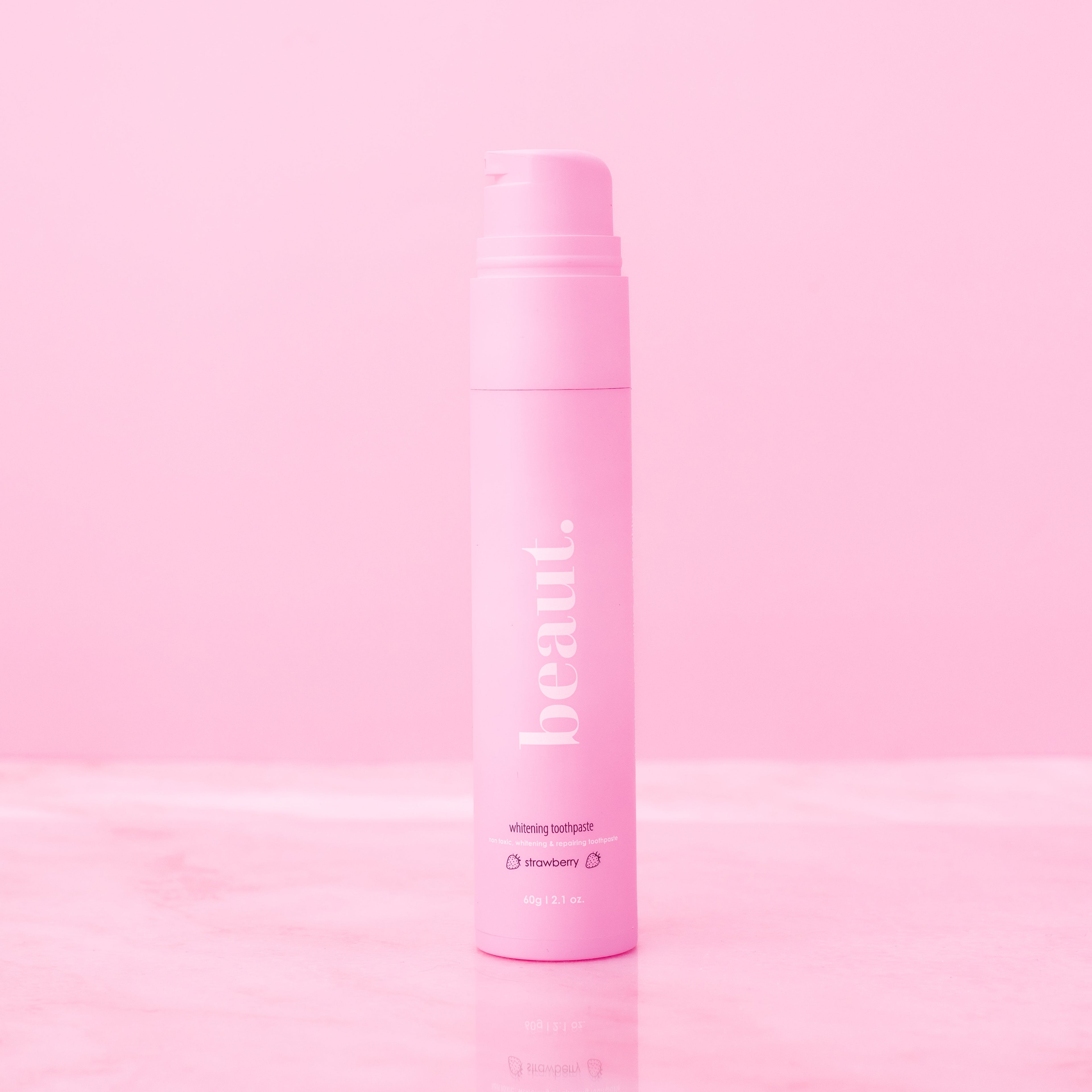 beaut.beautyco. strawberry whitening toothpaste
