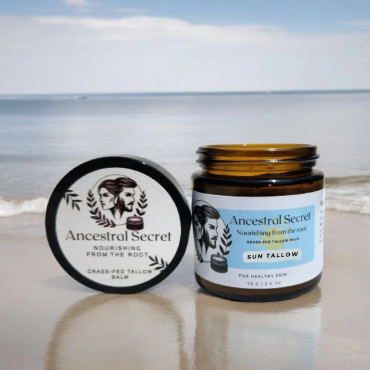 Ancestral Secret - Organic Beef Tallow Sun balm  - 0.55 oz/2.4 oz
